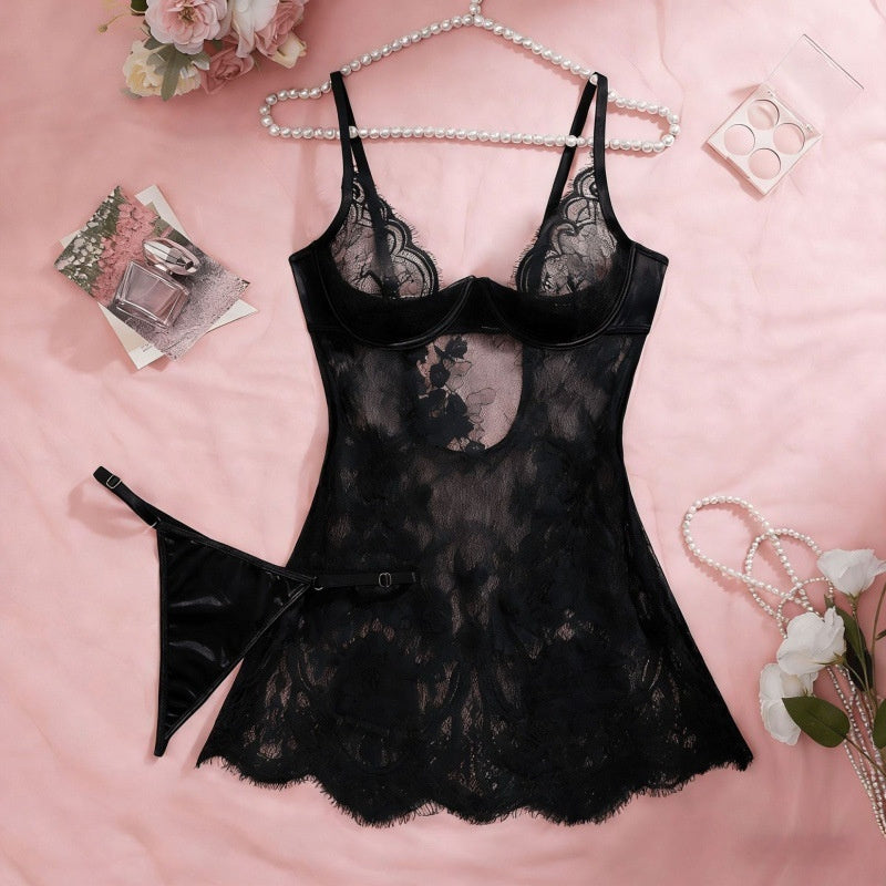 Body pyjama pour femme, en mesh, sculptant la silhouette