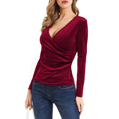 Chemisier pour femme, doublure en daim, chaud.