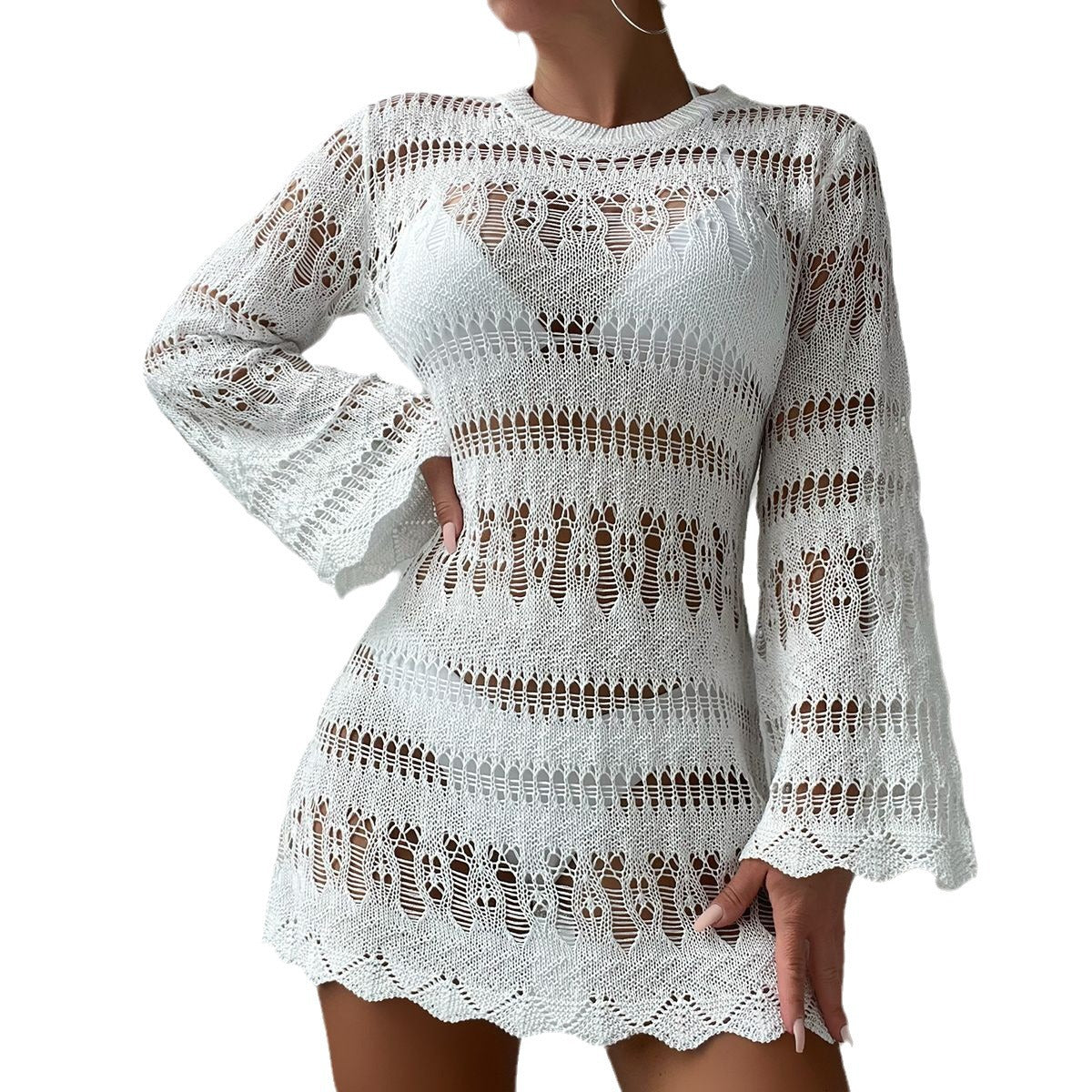 Blouse bikini pour femme, style vacances hawaïennes.